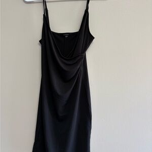 Ambiance Black Draped Dress